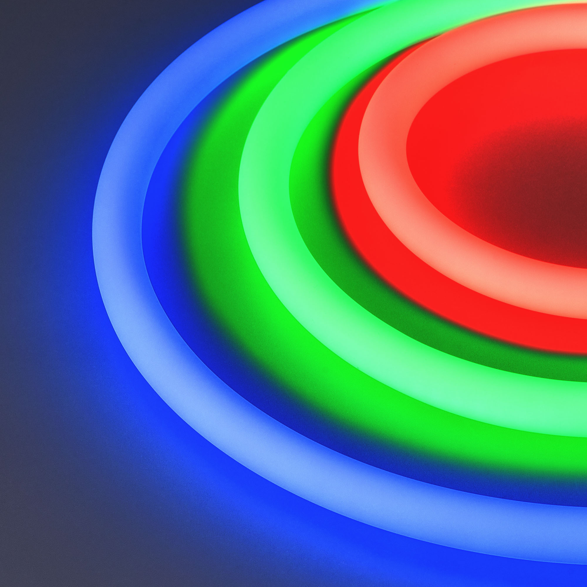 Купить Лента герметичная MOONLIGHT-TOP-F280-D25mm 24V RGB 360deg (14.4 W/m, IP65, 3535, 5m, wire x1) 037563 Arlight оптом в Москве