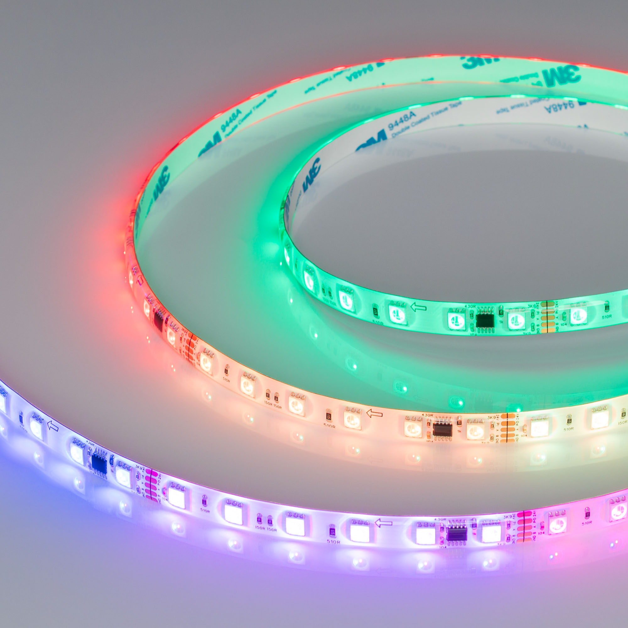Купить Лента герметичная DMX-SE-B60-10mm 24V RGB-PX6 (14 W/m, IP65, 5060, 5m) 039607 Arlight оптом в Москве