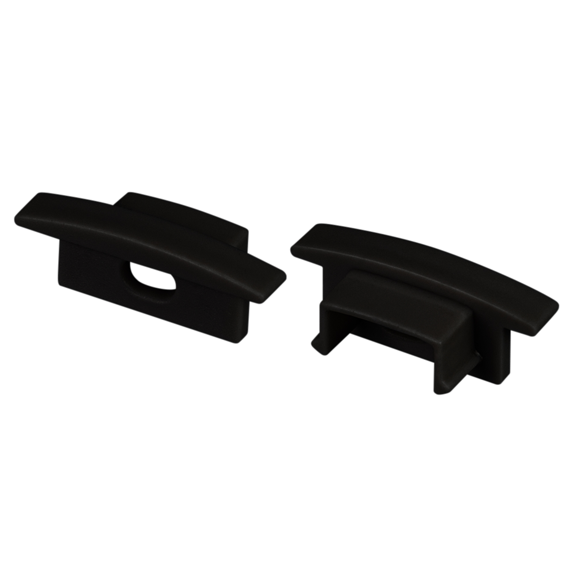 Заглушка LINE-2308-F BLACK с отверстием 040320 - Arlight