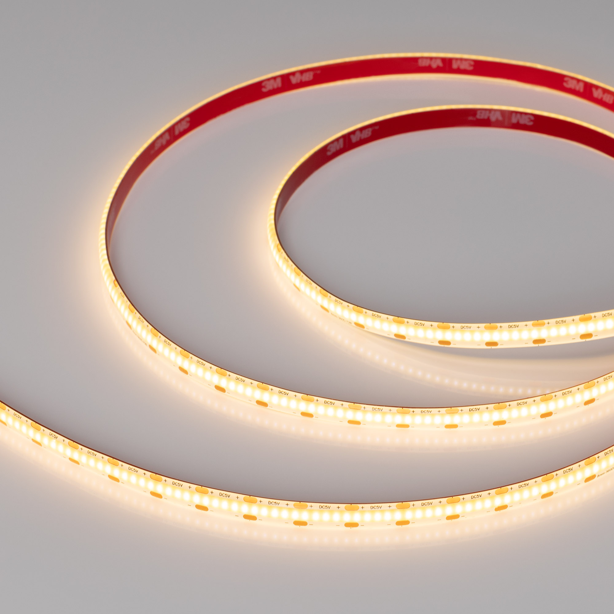 Купить Лента герметичная COB-SE-X360-8mm 5V Warm2700 (5 W/m, IP65, CSP, 5m) 041710 Arlight оптом в Москве