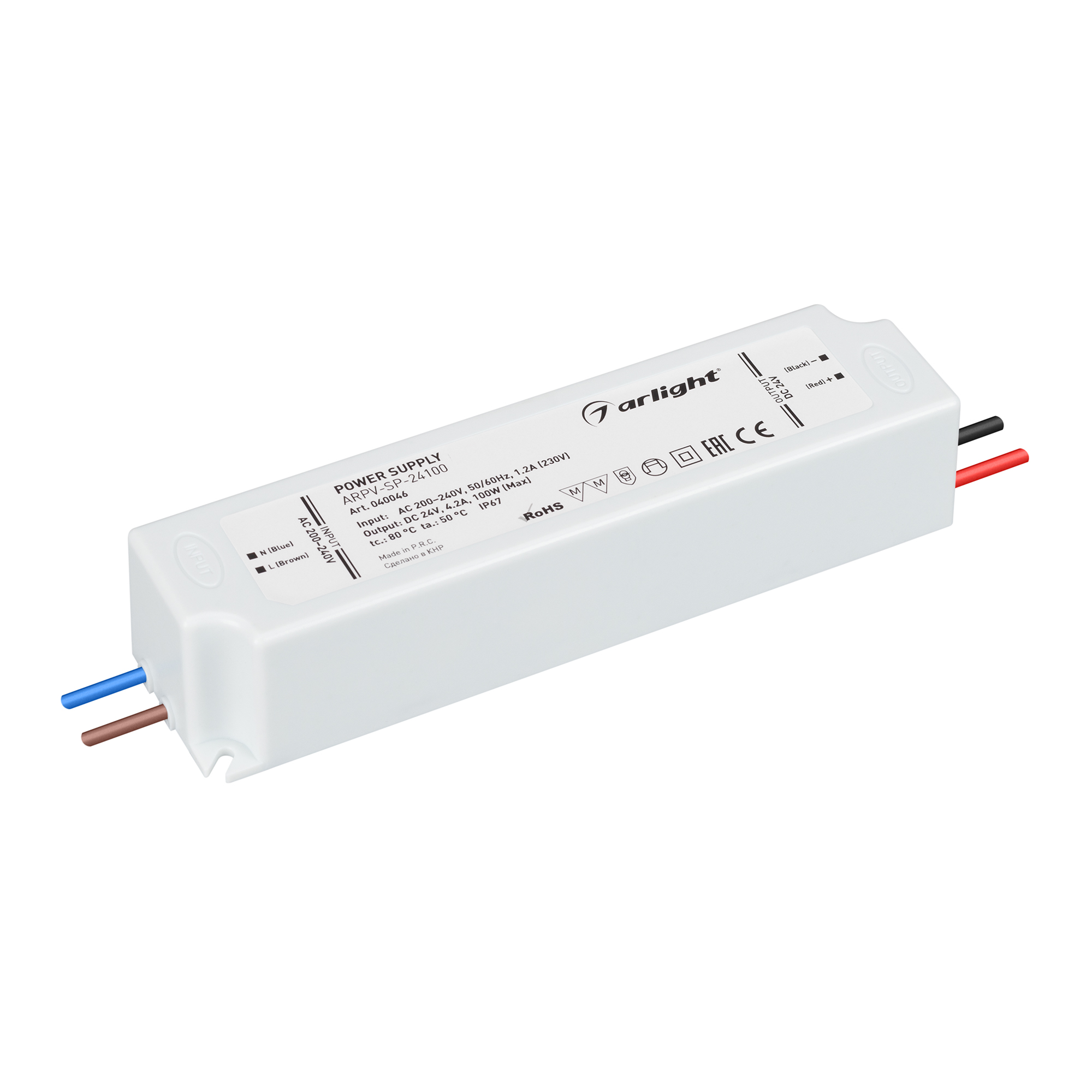 Блок питания ARPV-SP-24100 (24V, 4.2A, 100W) 040046 - Arlight