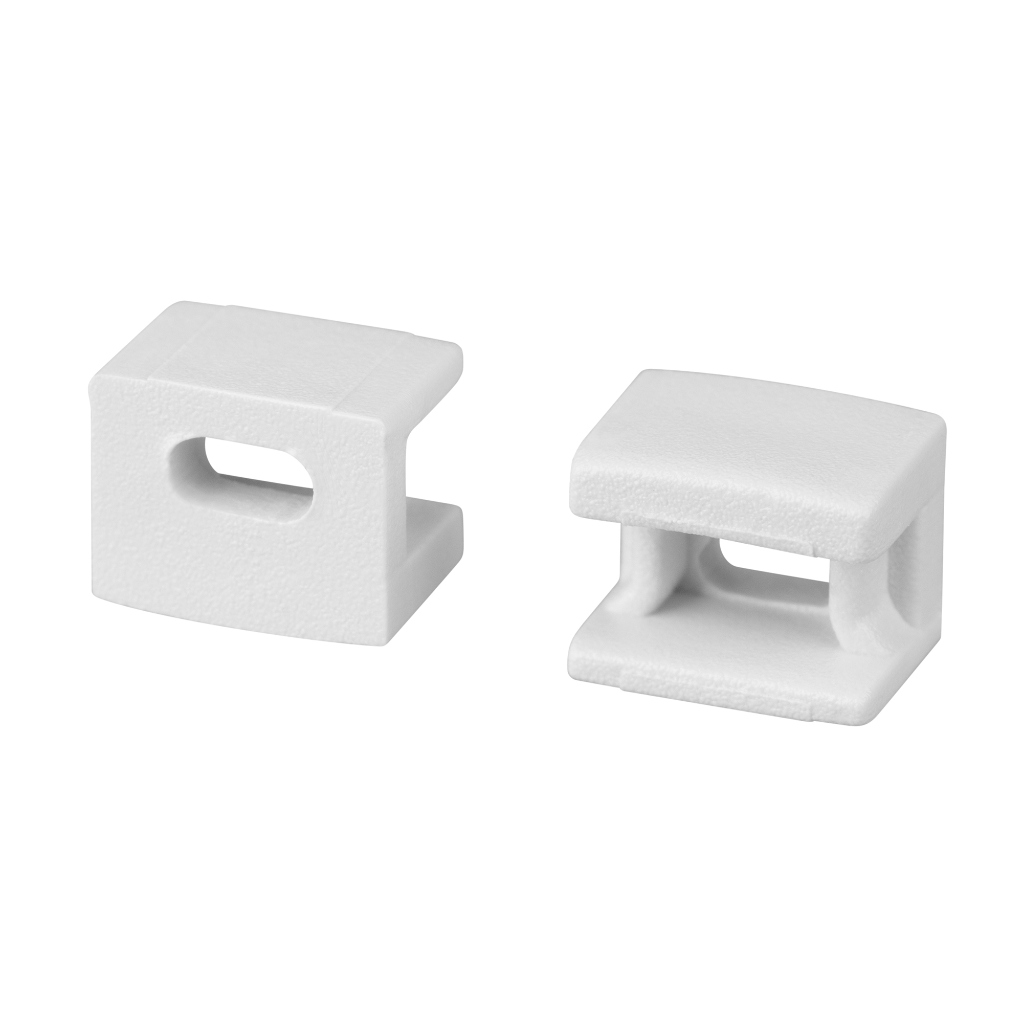 Заглушка PLINTUS-FANTOM-BENT WHITE с отверстием 043898 - Arlight