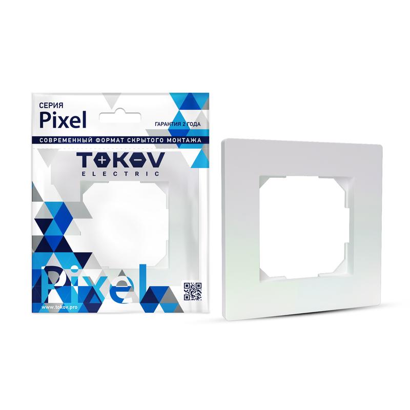 Рамка 1-м Pixel перламутр. TKE-PX-RM1-C04 - TOKOV ELECTRIC