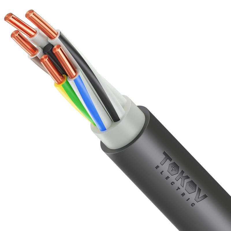 Кабель TOKOV ELECTRIC ВВГнг(А)-LSLTx 5х16 ОК (N PE) 1кВ (м) УТ000030608 - TOKOV ELECTRIC