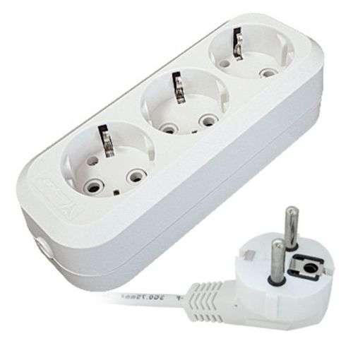 Удлинитель 3х5м с заземл. 13А IP20 Е-303 ПВС 3х1 АБС-пластик 9631978 - UNIVersal