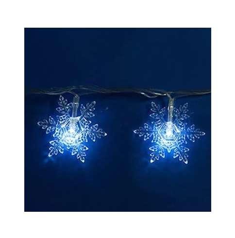 Гирлянда светодиодная -Снежинки-1- ULD-S0700-050/DTA WHITE IP20 SNOWFLAKES-1 с контроллером 50LED (дл.7м) Uniel 7930 - Uniel