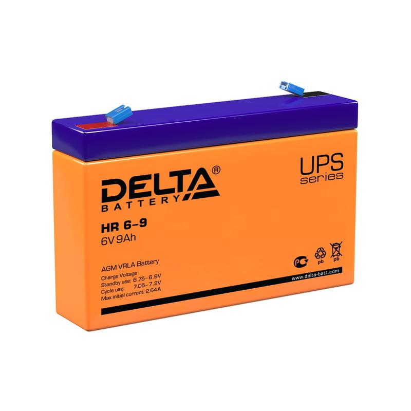Аккумулятор UPS 6В 9А.ч HR 6-9 - DELTA