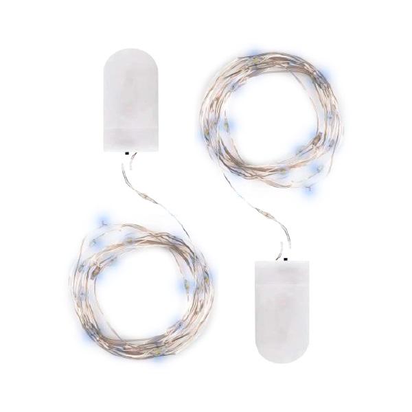 Гирлянда DC-G05-20WS2 20LED 2xCR2032 (в компл.) бел. (уп.2шт) ФАZА 5048010 - ФАZА