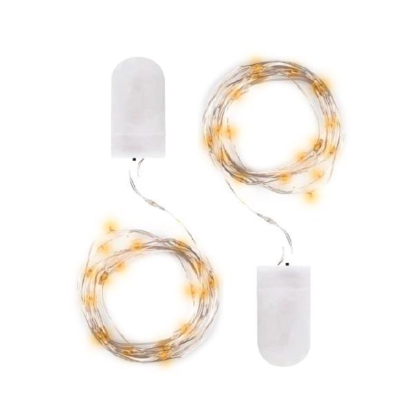 Гирлянда DC-G05-20YS2 20LED 2xCR2032(в компл.) желт. (уп.2шт) ФАZА 5047976 - ФАZА