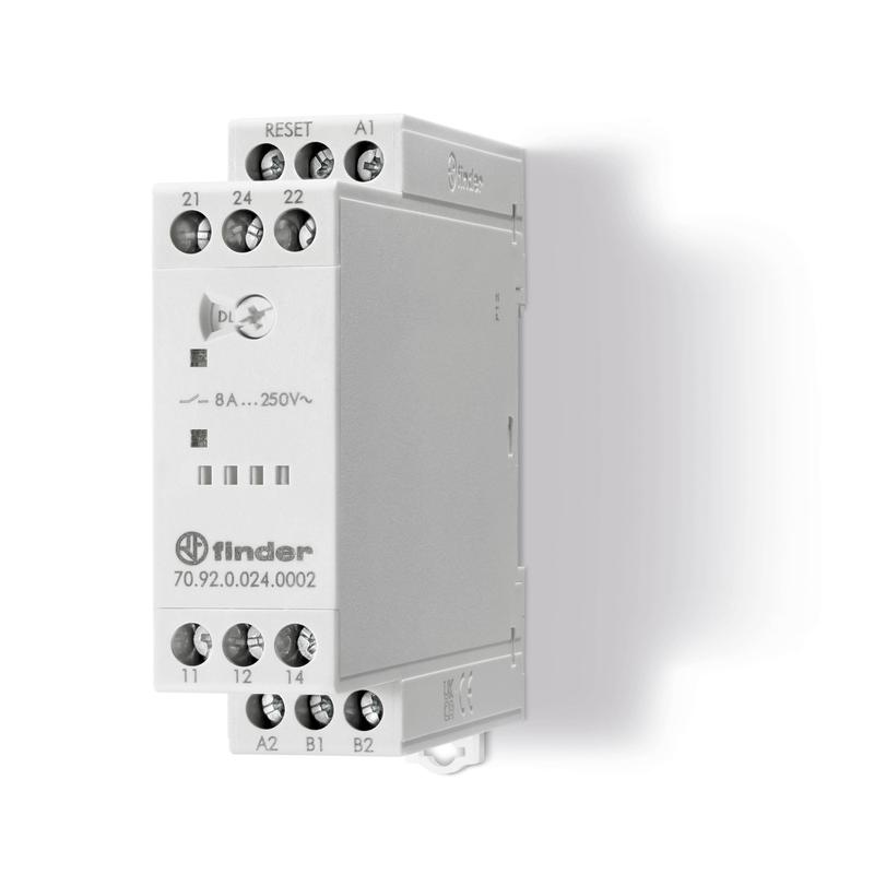 Реле термисторное (PTC) с/без память отказов 24В AC/DC выход 2СO 8A Ш=22.5мм IP20 709200240002 - FINDER