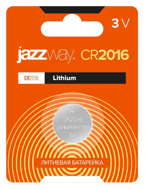 Элемент питания литиевый CR2016 3В BL-1 (блист.1шт) 2852830 - Jazzway