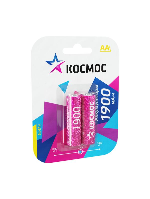 Аккумулятор AA/R6 1900мА.ч NI-MN BP-2 (блист.2шт) КОСМОС KOCR6NIMH(1900MAH) - Космос