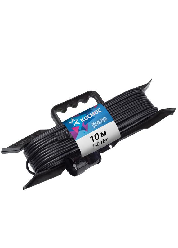 Удлинитель-шнур на рамке 1х10м 6А IP20 1.3кВт ПВС 2х0.75 YPKsm10m-1g(6A) - Космос