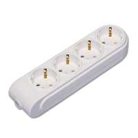 Колодка удлинителя 4-м с заземл. защ. шторки N4210000 - Makel