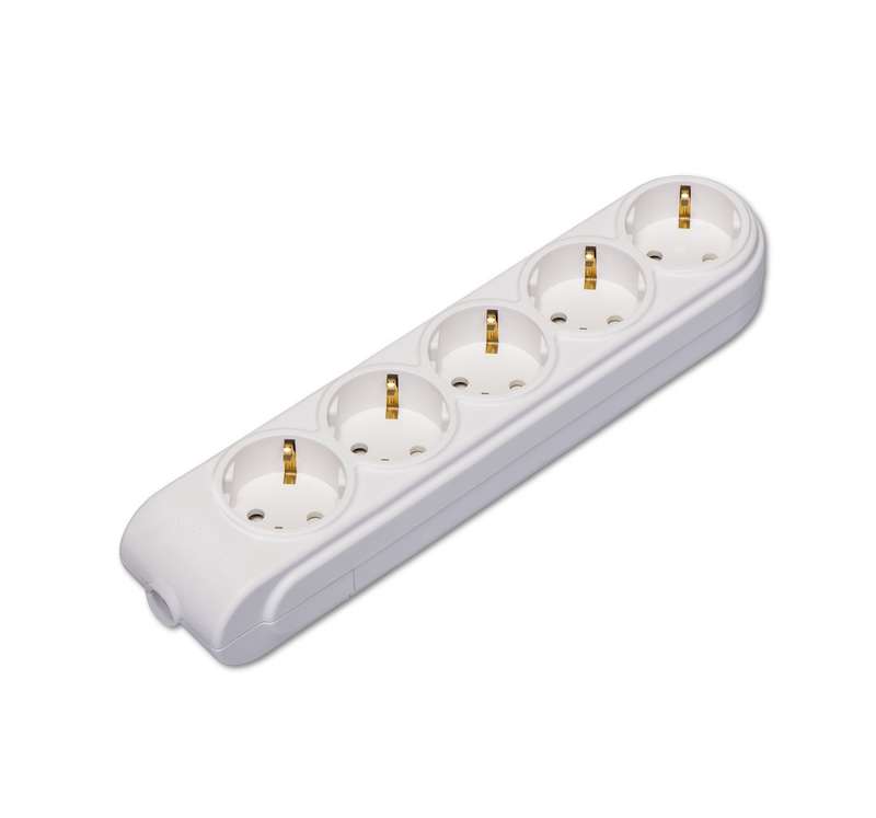 Колодка удлинителя 5-м с заземл. защ. шторки N5210000 - Makel