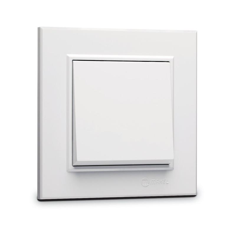 Переключатель 1-кл. СП Karea 10А IP20 бел. 56001005 - Makel