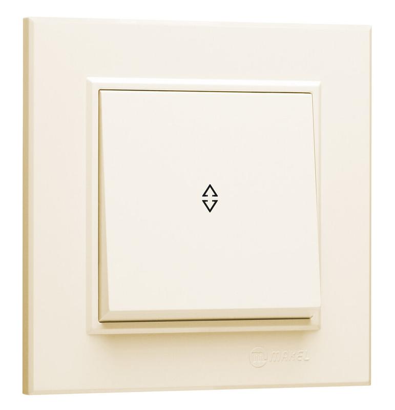 Переключатель 1-кл. СП Karea 10А IP20 крем. 56010005 - Makel