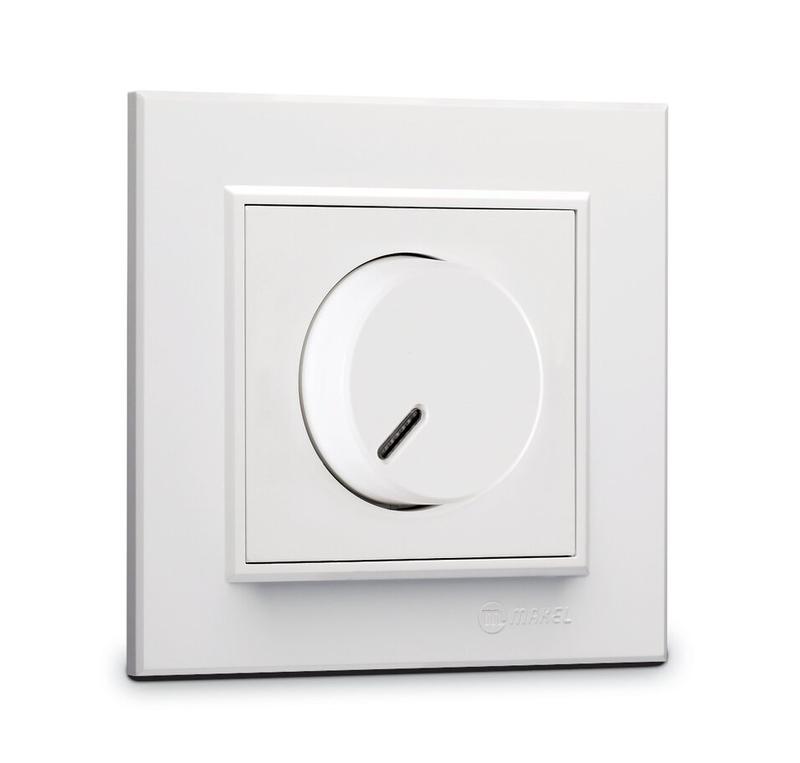 Диммер СП 600Вт Karea IP20 бел. 56001011 - Makel
