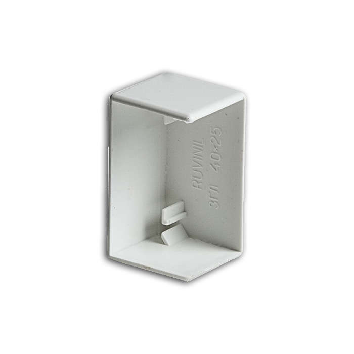 Заглушка для кабель-канала РКК 40х25 бел. ЗГЛ-40х25 - Ruvinil