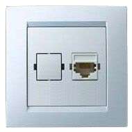 Розетка компьютерная СП Simon15 RJ45 IP20 бел. Simon 1590598-030 - Simon