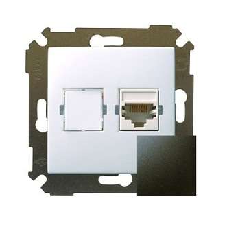 Розетка компьютерная СП Simon34 RJ45 механизм графит Simon 34598-038 - Simon