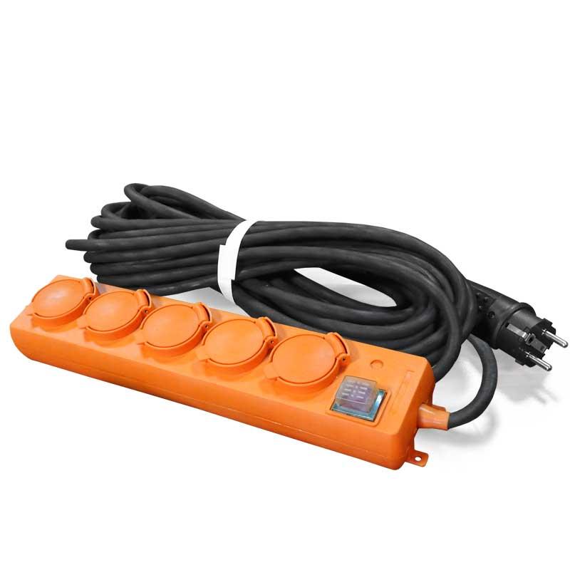 Удлинитель-шнур 5х30м с заземл. 16А IP44 У10-026 КГ 3х1.5 с выкл. с индикатором сети с защ. крышкой 9634140 - UNIVersal
