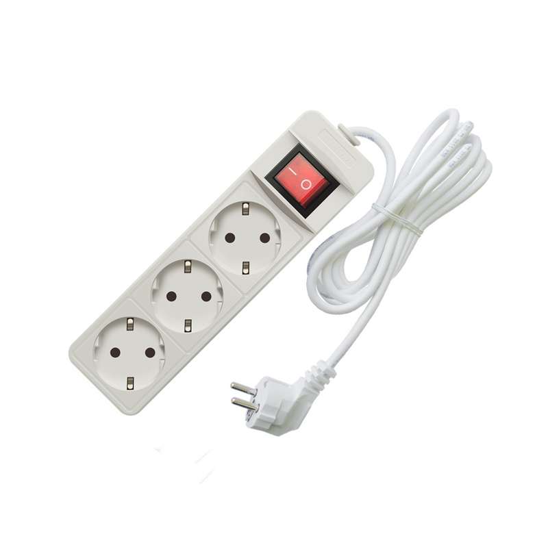 Удлинитель 3х3м с заземл. 10А IP20 2.2кВт ПВС с выкл. 481S-7303 - Союз