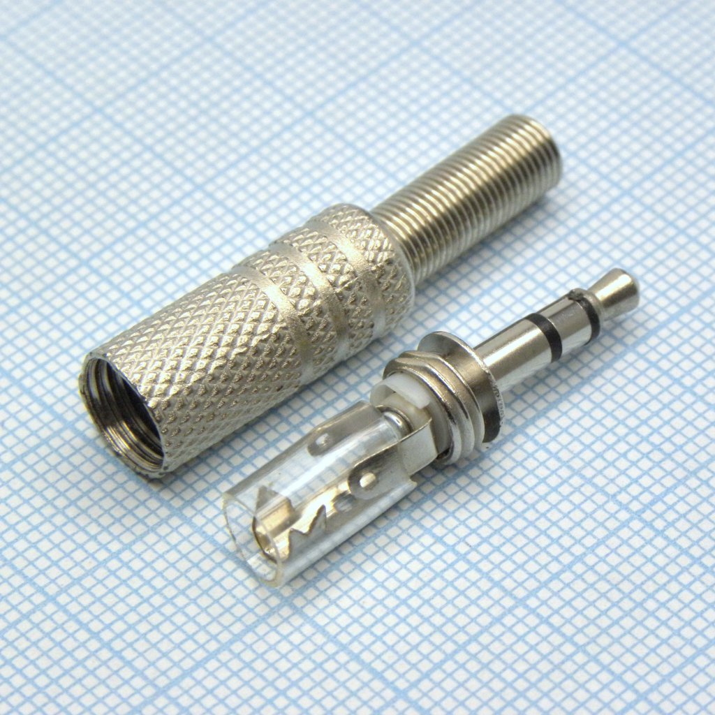 TRS 3.5 (mini plug) штекер металл - .