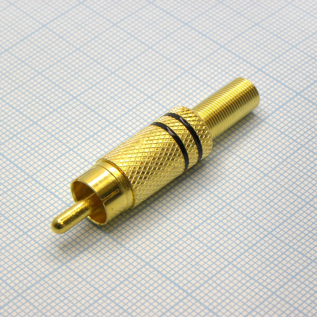 RCA Gold штырь с хв. RG59 - .