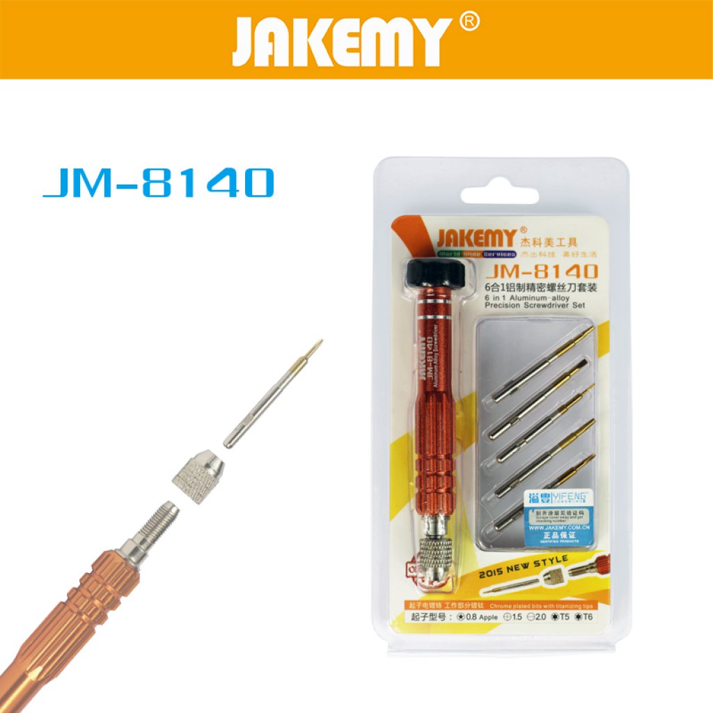 Отвертка прецизионная 6в1 JM-8140 - Jakemy