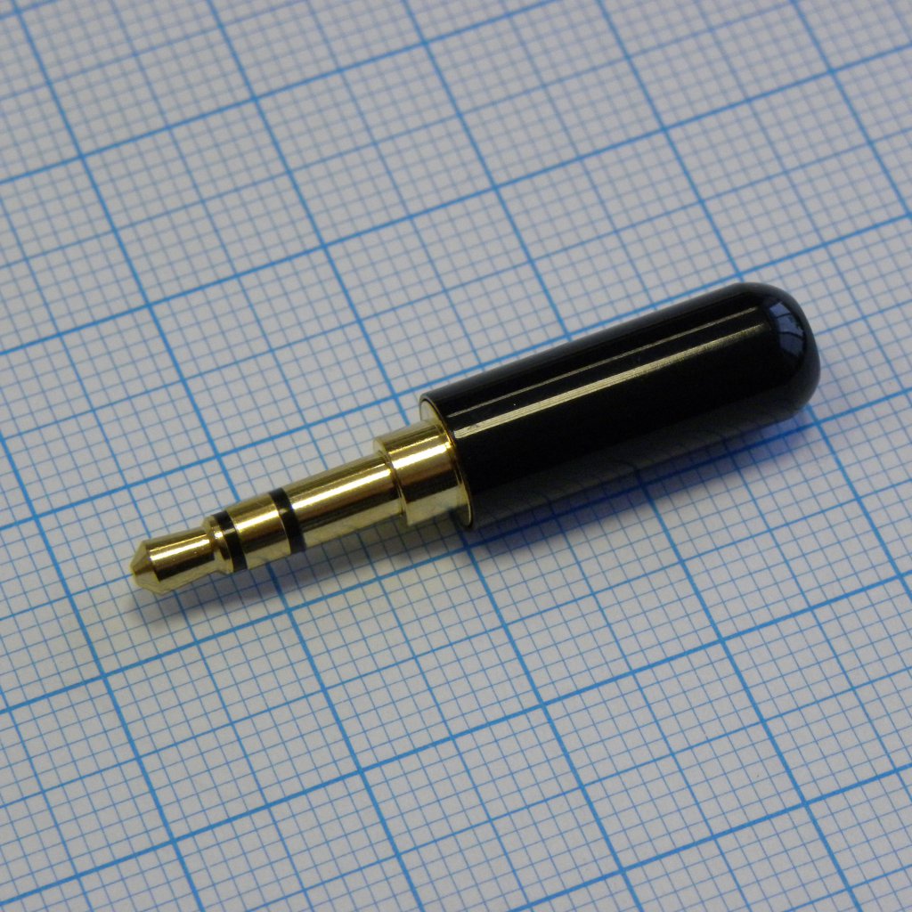 TRS 3.5Bk (mini plug) штекер металл мини - .