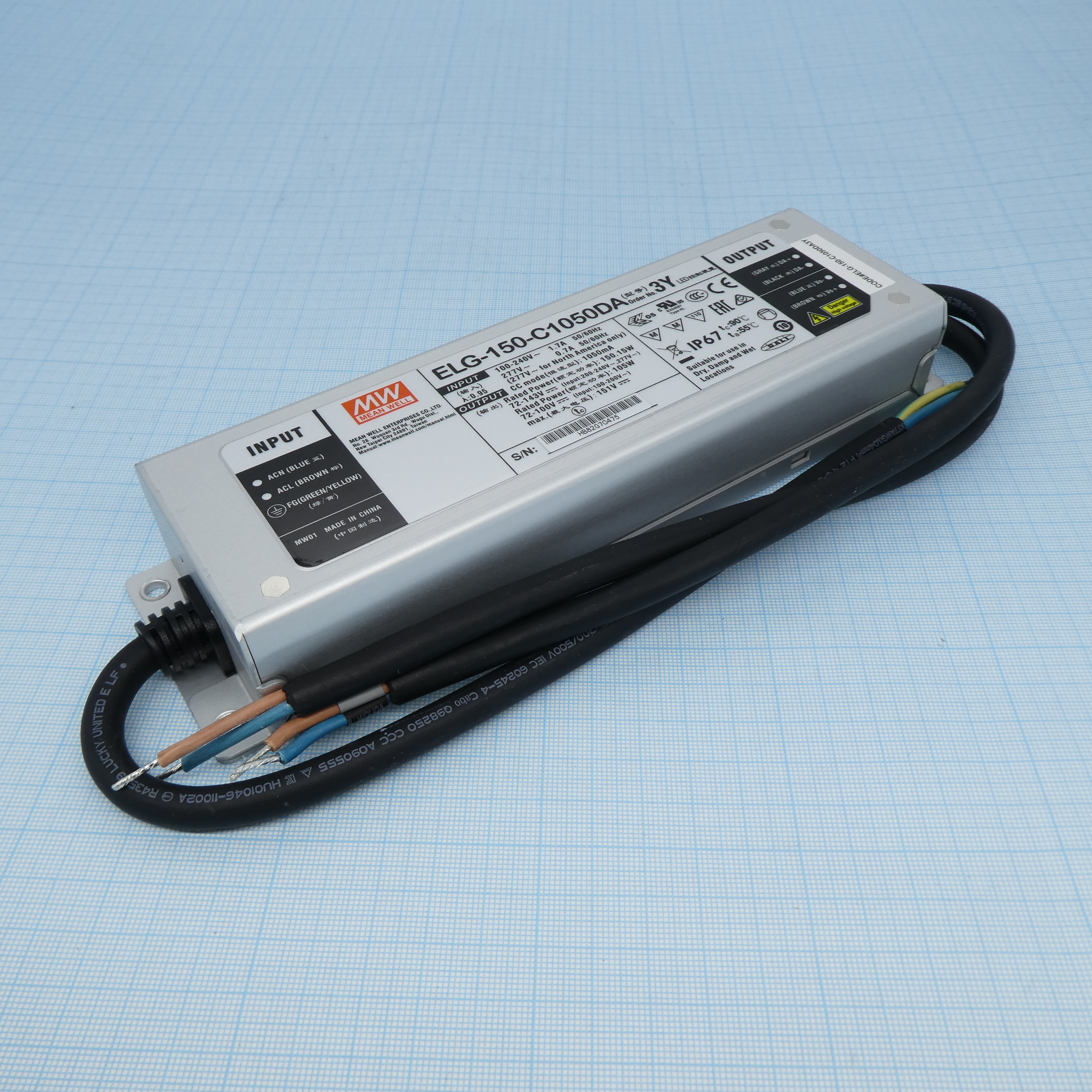 ELG-150-C1050DA-3Y - Mean Well