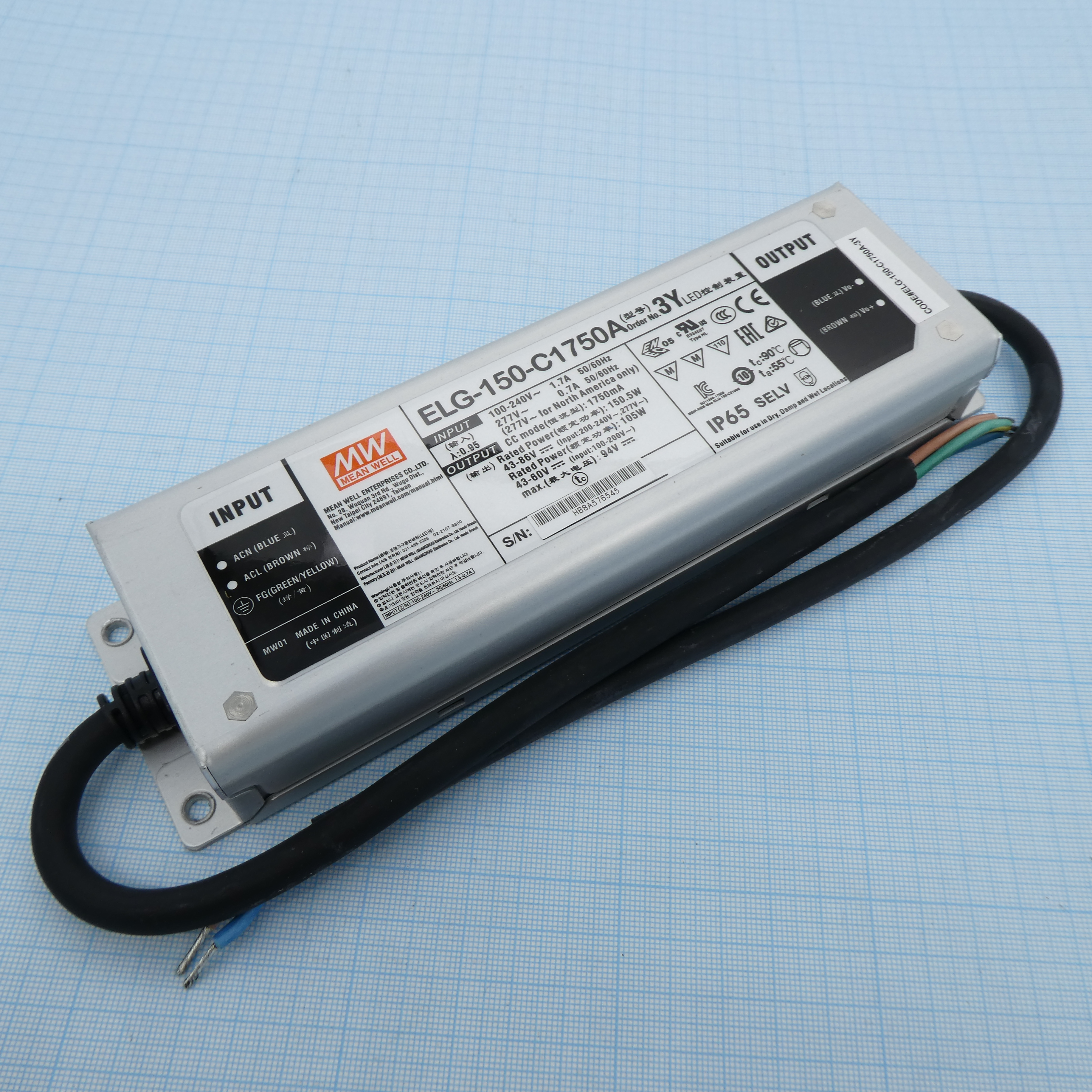 ELG-150-C1750A-3Y - Mean Well
