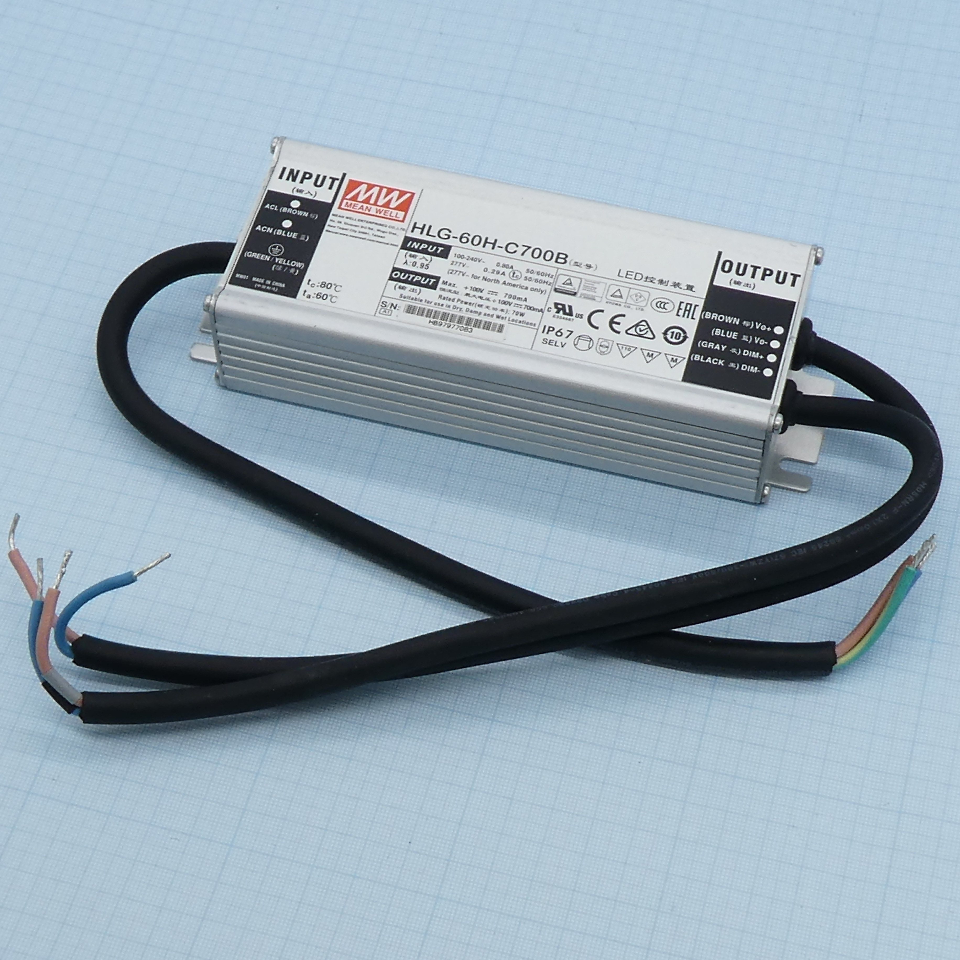 HLG-60H-C700B - Mean Well