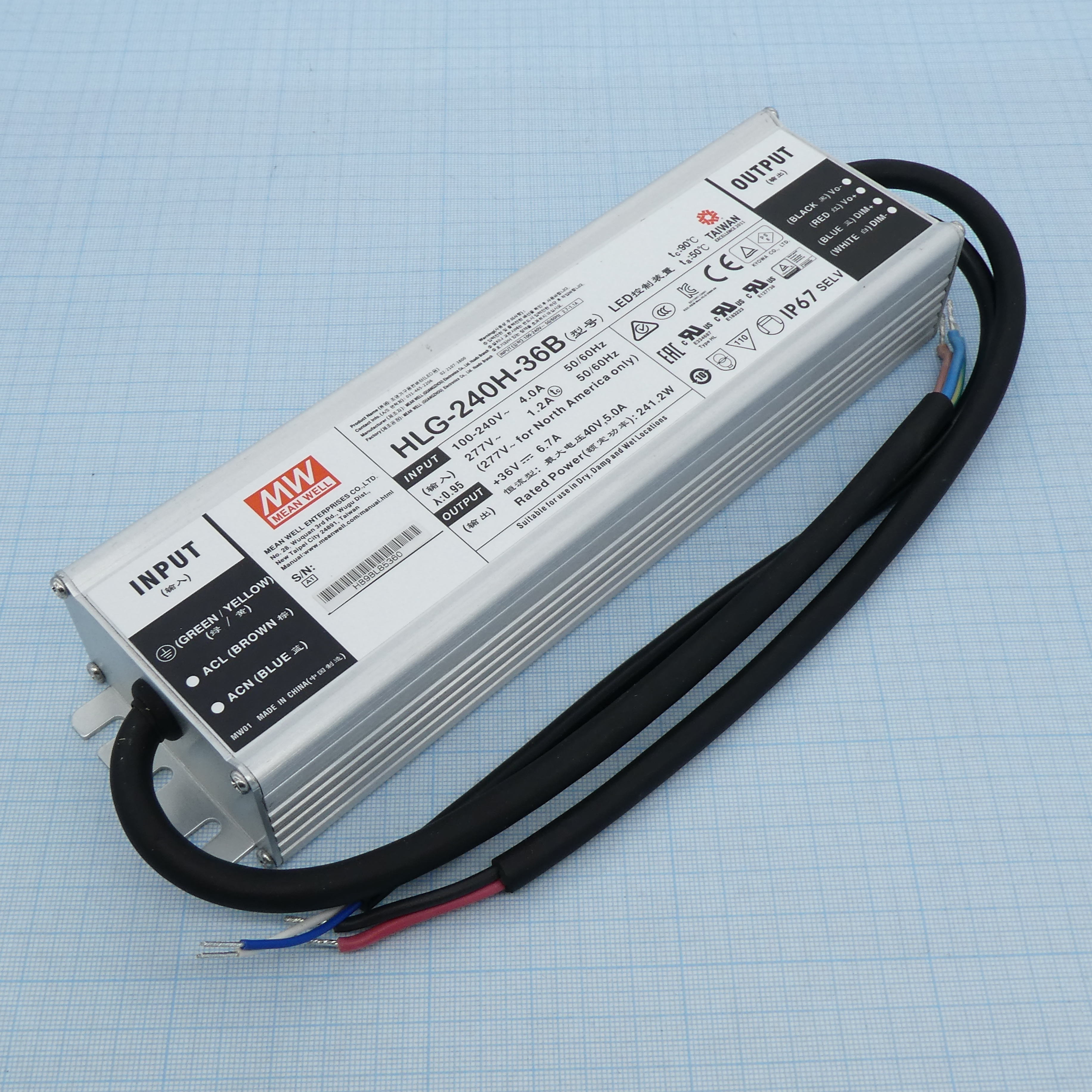 HLG-240H-36B - Mean Well