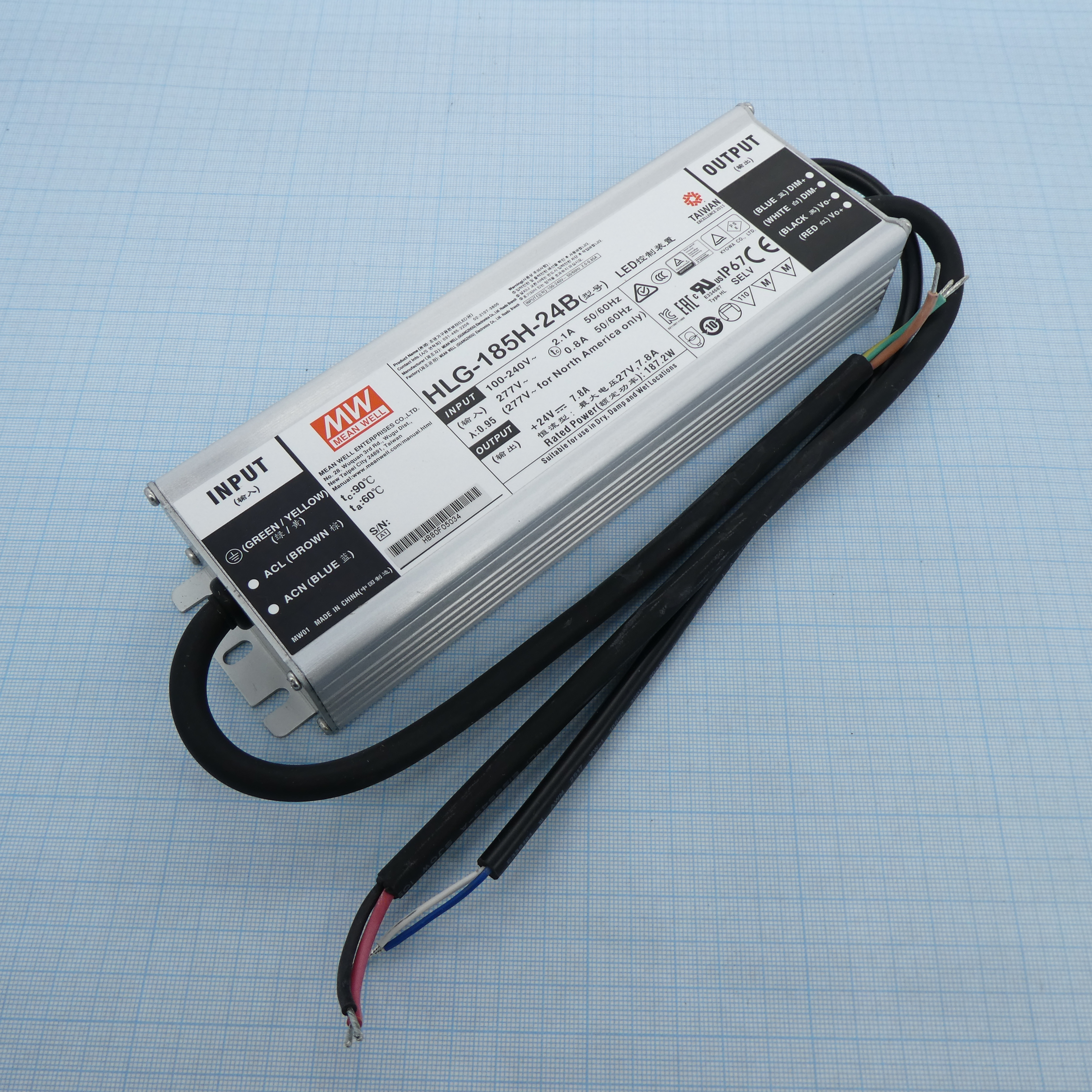 HLG-185H-24B - Mean Well