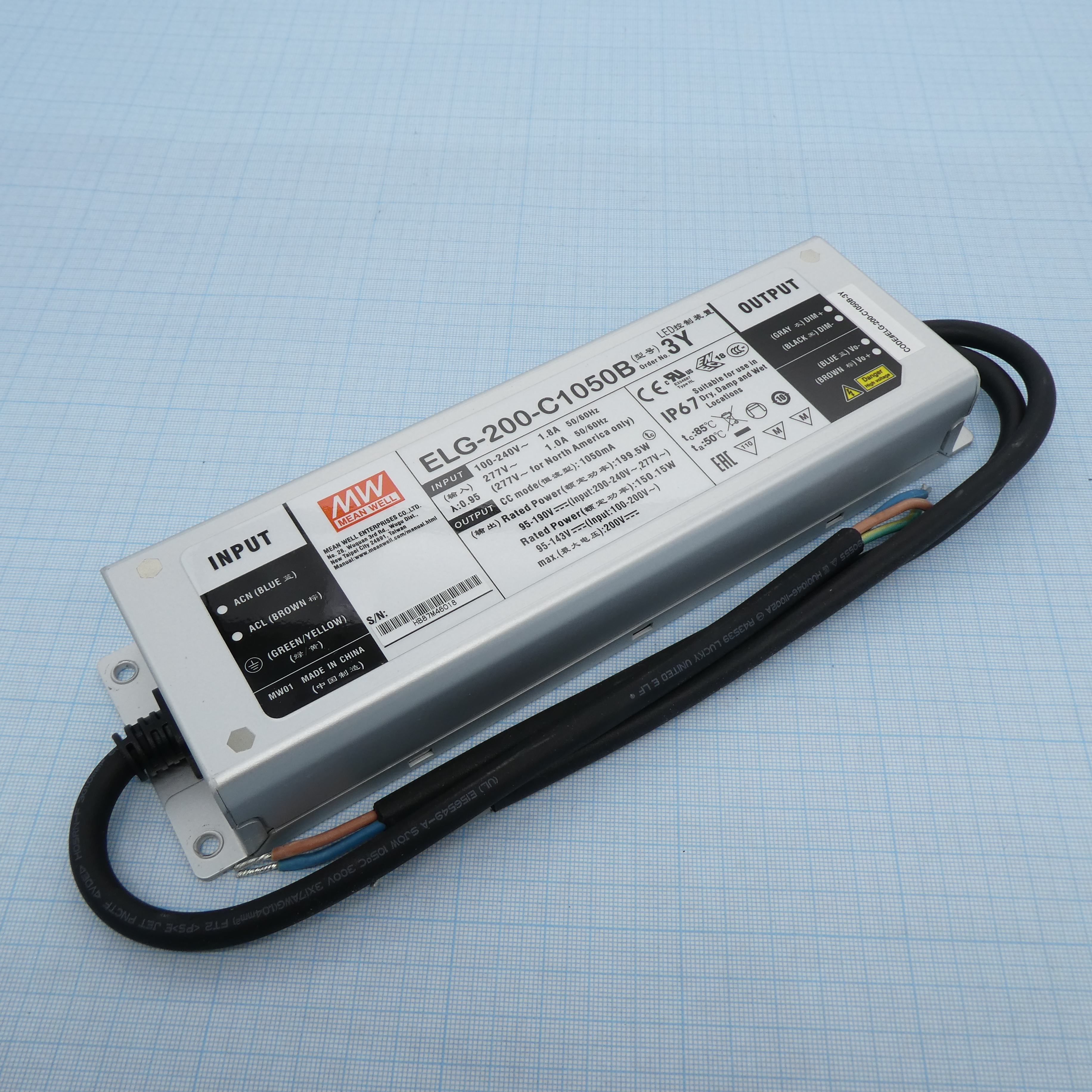 ELG-200-C1050B-3Y - Mean Well
