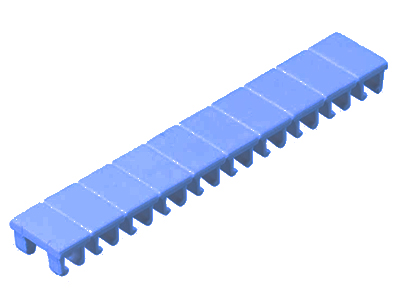 Шильдик 9705 A / 6 / 10 BLUE - Wieland Electric