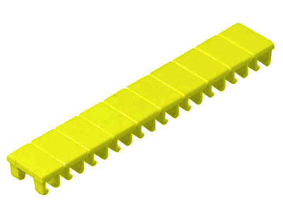 Шильдик 9705 A / 8 / 10 YELLOW - Wieland Electric