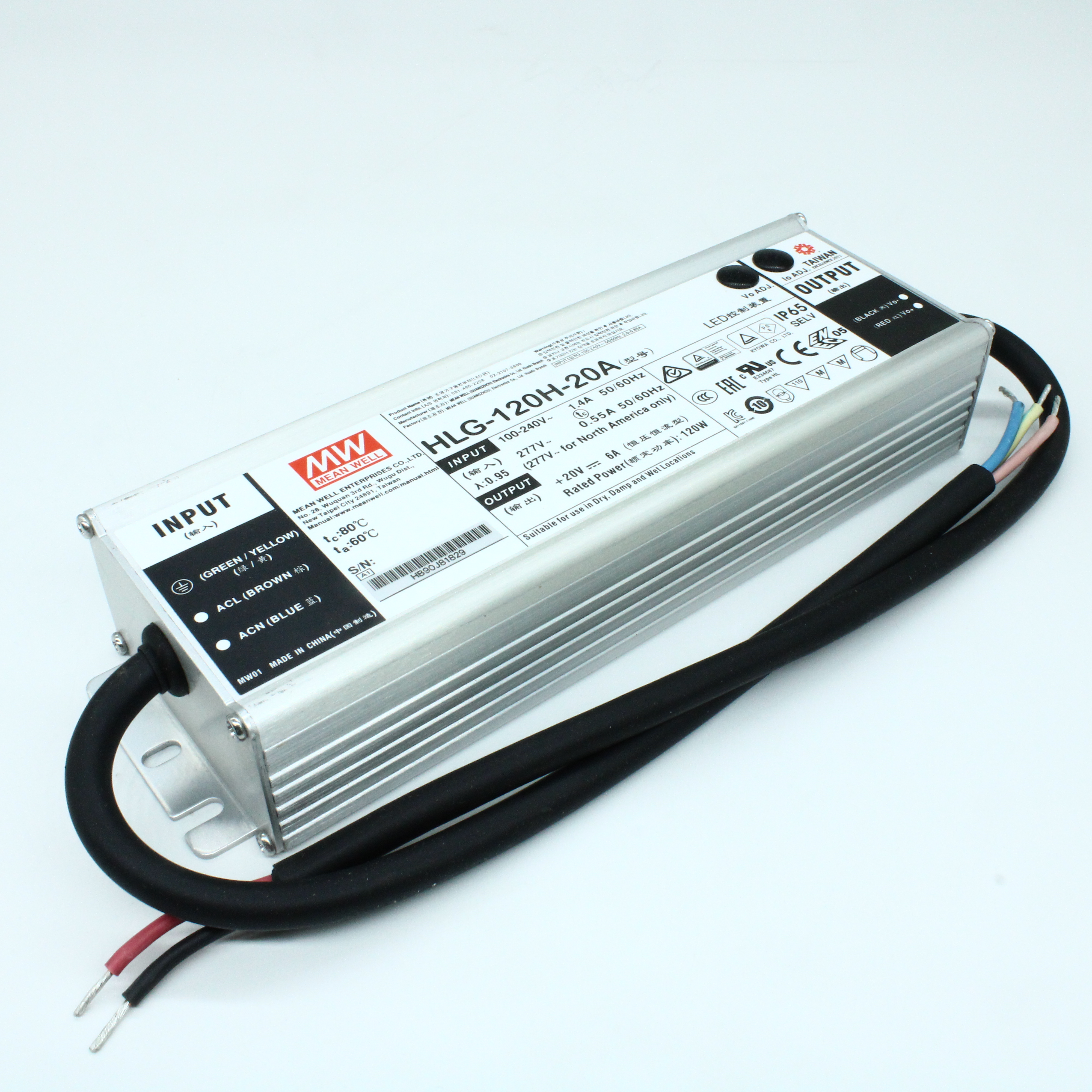 HLG-120H-20A - Mean Well