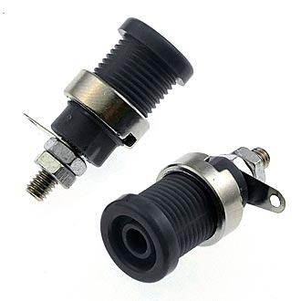 Z012 4MM PANEL JACK BLACK - RUICHI