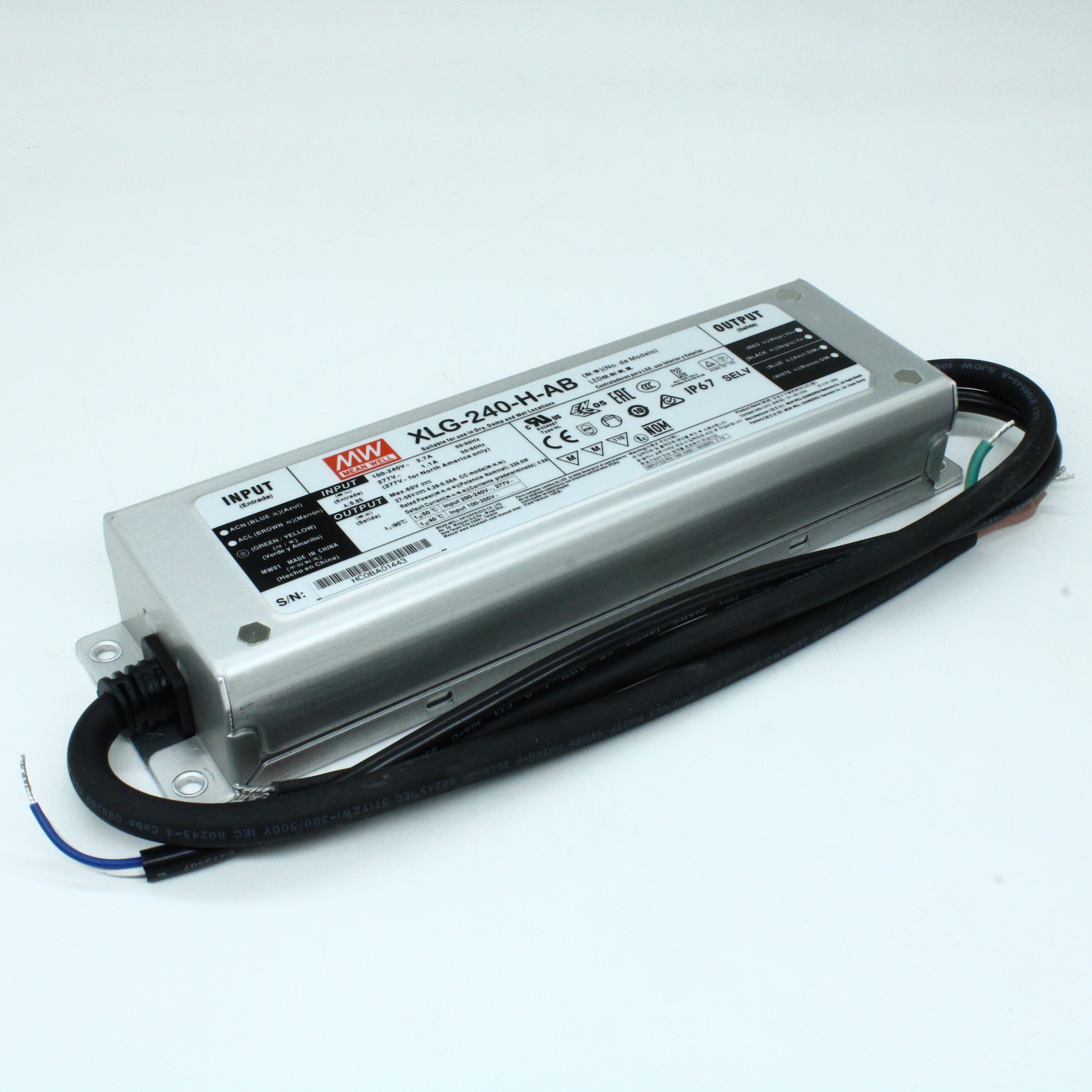 XLG-240-H-AB - Mean Well