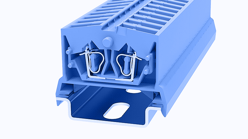 Проходная клемма WS2.5-DIN35-01P-12 - Degson