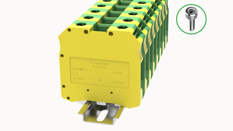 Купить Заземляющая клемма PC50-PE-01P-1Y Degson оптом в Москве