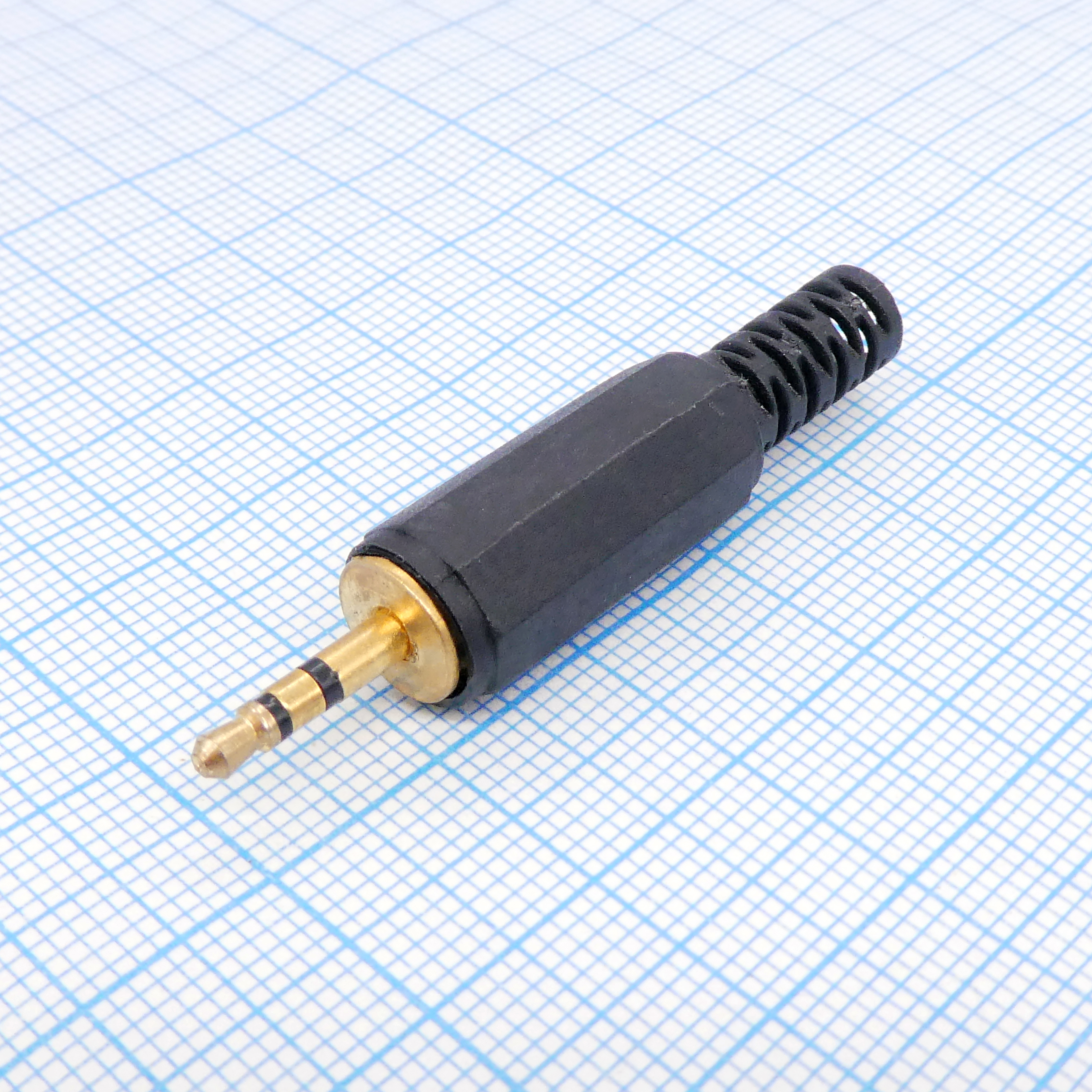 TRS 2.5 (micro plug) штекер gold - .