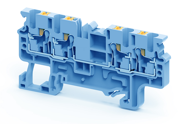 Проходная клемма CP2.5/4BU - ConnectWell