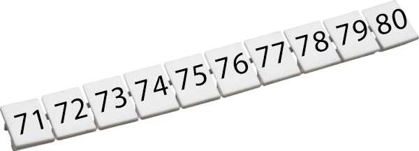Маркировка для клемм CA509/K5/H/71-80 - ConnectWell