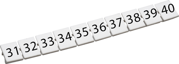 Маркировка для клемм CA509/K5/H/31-40 - ConnectWell