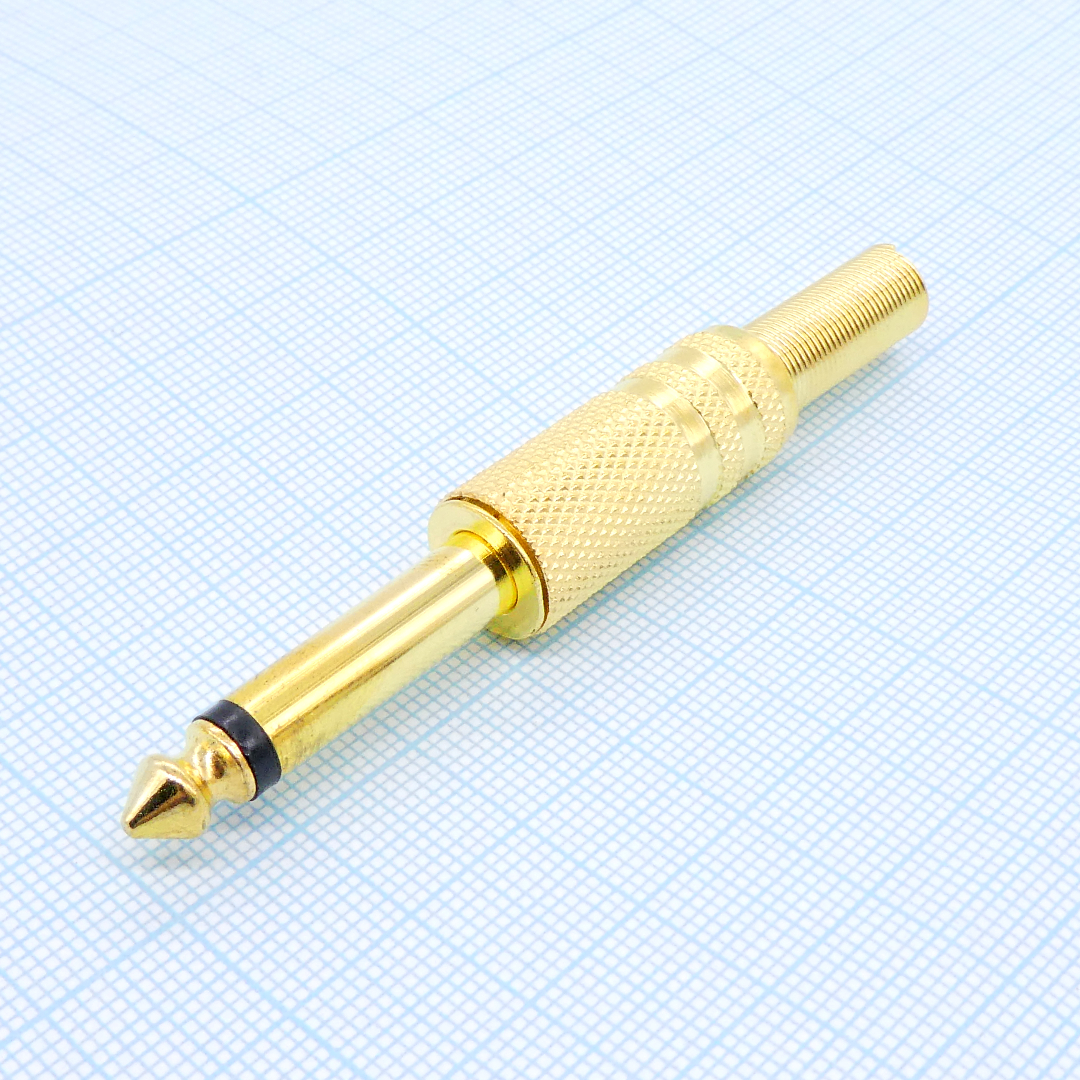 TS 6.3 (plug) штекер металл gold - .
