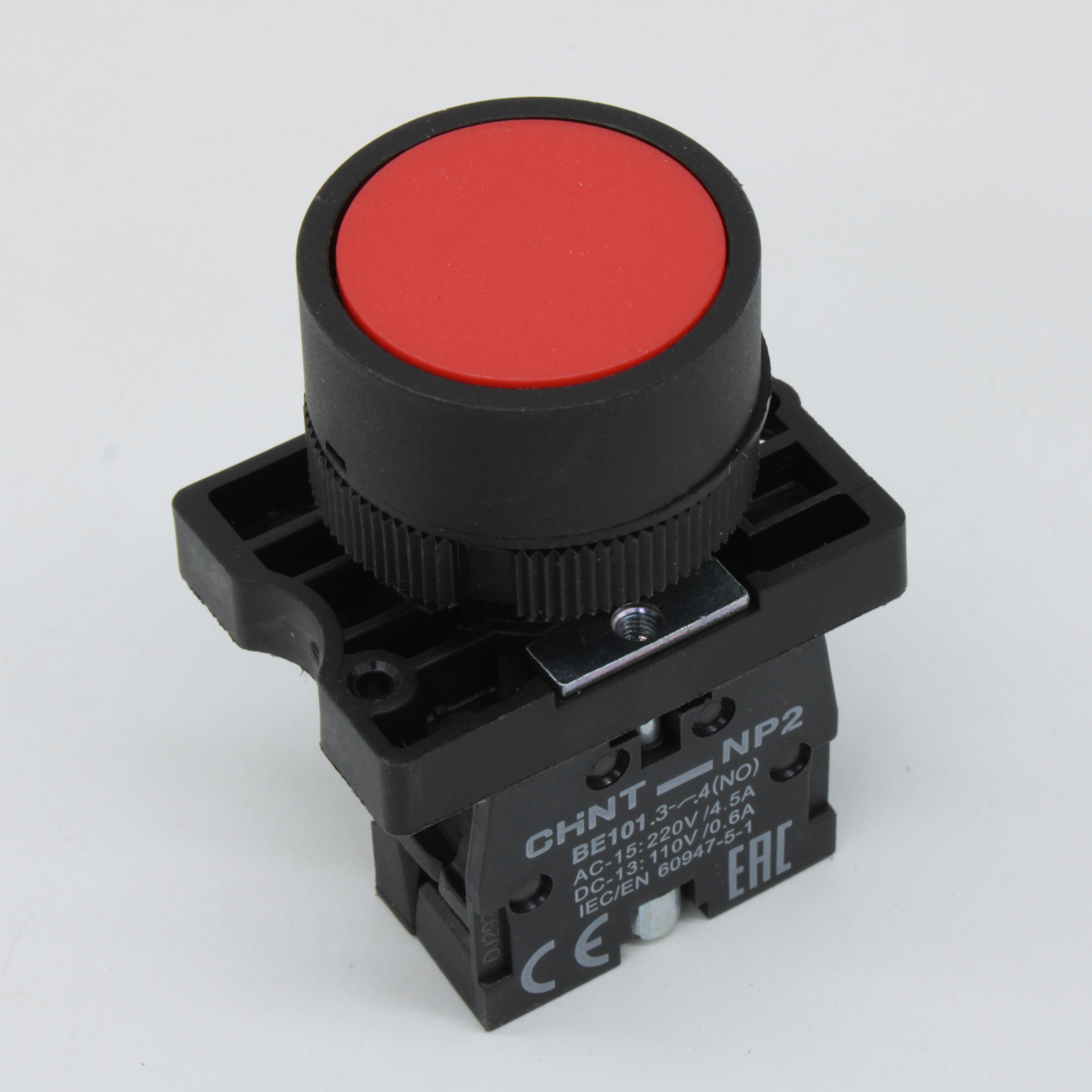 Кнопка управления NP2-EA41 без подсветки красная 1НО, IP40 (R) 574628 - CHINT